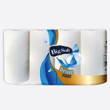 Preisvergleich Produktbild Küchenrolle 3lagig 51Blatt BigSoft 4er