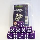 Gran calidad. ADC Blackfire Entertainment 40021 Blackfire 16 mm D6 Set en Caja (15 Dices), Color Morado