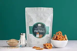 Snack Terminals Salt and Sesame Pretzels 100 Gm | Original Sea Salt Pretzel Snack | Savory Snack | Gourmet International Snack | Weight Watcher Snacks | Snacks for Kids | 100% Baked Snack