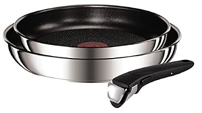 Tefal L9409002 Ingenio Preference Poêle 3 Pièces Acier Inoxydable Argent 22/26 cm