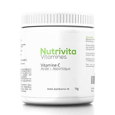 NOVOMA Vitamine C en poudre - Acide L(+)Ascorbique - Pot 1kg - Nutrivita
