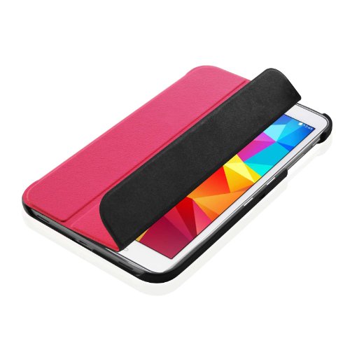Fintie Samsung Galaxy Tab 4 8.0 Hülle Case – Ultra schlank superleicht Ständer Smart Shell Cover Schutzhülle Etui Tasche mit Auto Schlaf / Wach Funktion, Magenta - 7