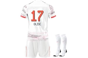 Generisch White Camouflage Away Bayern Kinder 26 New Kids Boys Mens Soccer Sport Outfit Trikot Kinder Trainning Trikot Fussball Jungen T Shirt Shorts Socks Outdoor Football Jersey Set
