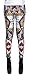 Produktbild erdbeerloft - Damen Mädchen Leggins Leggings Herzkönigin Kartenspiel Print, One Size S-M-L, Mehrfarbig