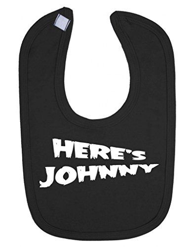Here's Johnny Personalised Any Name Parody Baby Halloween Velcro Bib