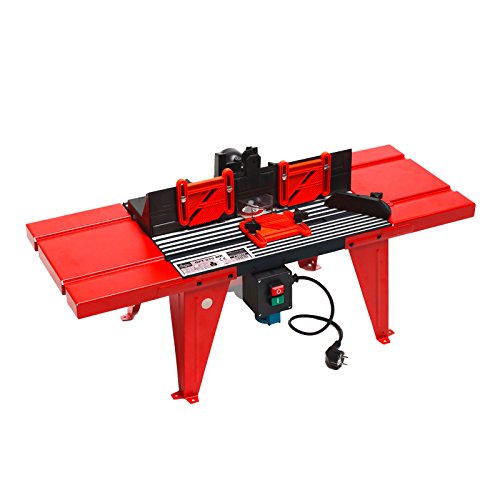 DeTec Set Oberfräse Fräsmaschine Fräse OF 1200 Watt Tisch-Fräsmaschine + Oberfräsentisch OFT 870 - 8