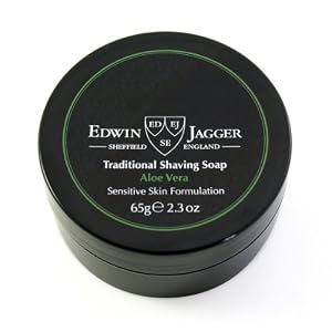 Edwin Jagger 99.9% Natural Shaving Soap (aloe Vera) In 65g Travel Tub Ssavt - Image 4