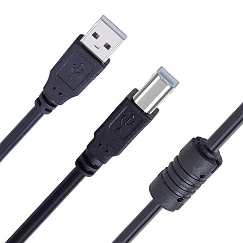 Snodic USB 2 0 imprimante scanner c  ble cordon USB Type A m  le vers B m  le haute vitesse pour HP  Canon  Lexmark  Epson  Dell  Xerox  Samsung  10ft 3 05m 