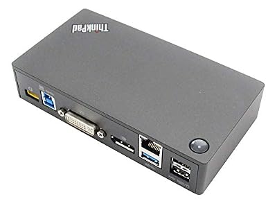 Lenovo ThinkPad USB 3.0 Pro Dock - Station d'accueil - USB - DP - GigE - 45 Watt - pour 330-15; Tablet 10; ThinkPad A285; A485; E48X; E58X; L380 Yoga; P1; P52; P72; X1 Extreme