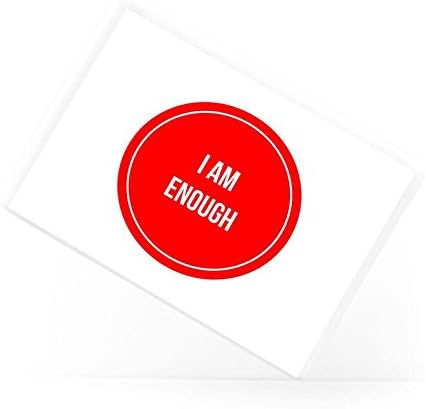 I Am Enough Inspirational Motivational Quote Ceramic Fridge Magnet