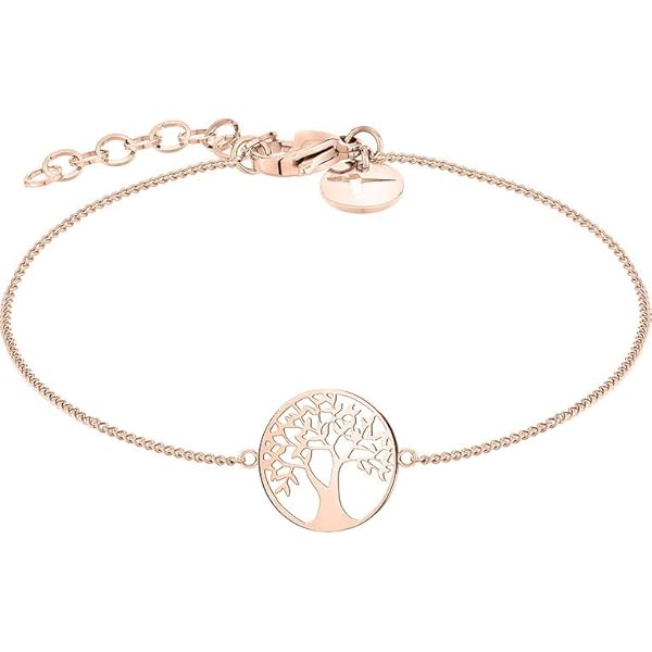 Tamaris Collana TJ-0605-N-45 In Argento 925 Con Placcatura Oro Rosa E Zirconia Cubica - 4