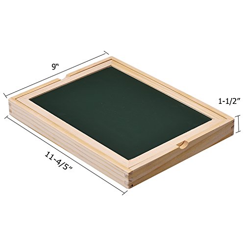 Innocheer Wooden Magnetic Puzzles, Letters/Numbers/Shape 110 Pieces with 5 Colored Dry Erase Markers Set - Learning & Educational Game Toy for Kids