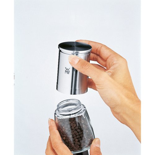 WMF Gewürzmühle Unbefüllt De Luxe Cromargan Edelstahl rostfrei 18/10 Glas spülmaschinengeeignet - 3