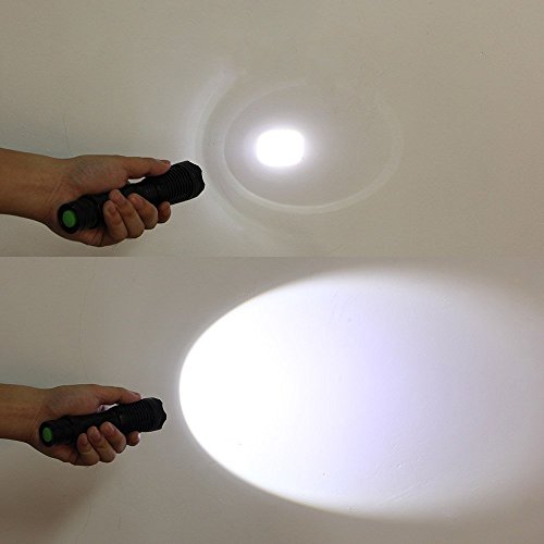 TOMOUNT CREE Taschenlampe Flashlampe XM-L T6 Weiß 800LM Zoombar LED Flashlight Lampe Bergsteigen Biken Camping - 6