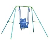 Folding Toddler Swing Baby Swing &amp; Infant Portable Garden Swing Steel Frame (Misc.)
