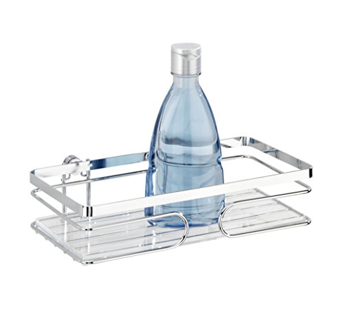 Wenko 20409100 Wandablage Premium, Edelstahl rostfrei, 24 x 6,5 x 13,5 cm, Glänzend
