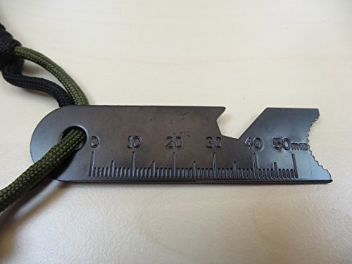 Nordlandt Feuerstahl – Profi Outdoor Anzünder aus Auermetall – Feuer starter – Outdoor Feuerzeug mit Survivalband und Flaschenöffner – Multitool – Gratis Schutztasche - 7