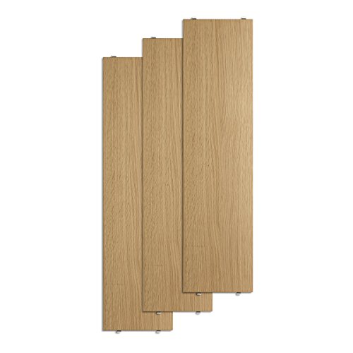 String Regalboden 78 x 20cm 3er-Pack, Eiche