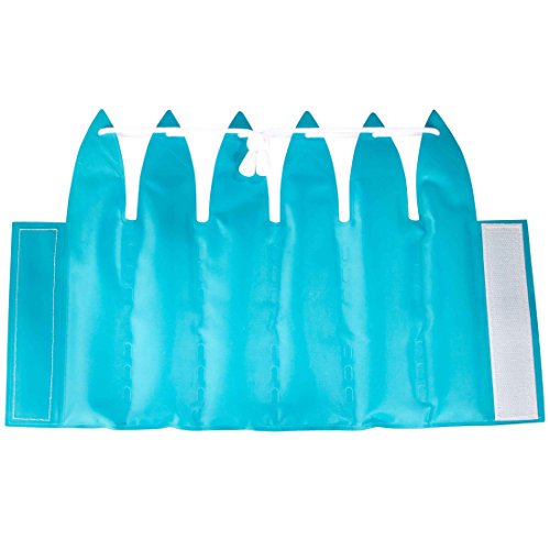 Levivo Kühlmanschette CD05 – Flaschenkühler mit 6 Gelkammern, Kordelzug am Flaschenhals und Klettverschluss ca. 40 x 23 cm - 3