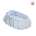 Cambrass Basket with Frills and Hood Une (47 x 84 cm, Classic Blue)