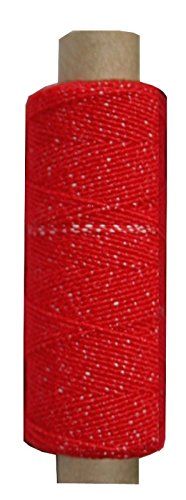 Hutgummi Gummi Nähfaden 30 m 1 mm rot (9961)