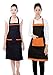 Branded waterproof Black kitchen apron for women pack of 2 RS.545.00