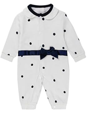 erthome Baby Jungen Mädchen Langarm Punkt Spielanzug Overall Outfit Kind Kleider