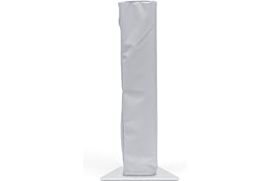 VASNER AirCape Tower - Abdeckhaube für HeatTower, Heizstrahler Schutzhülle, Terrassenheizer Abdeckung, Terrassenstrahler Haube atmungsaktiv & Made in Germany (AirCape Tower, Lichtgrau)