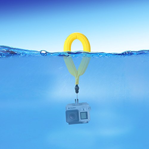 Luxebell® Wasserdichte Kamera Float Handschlaufe Armtrageschlaufe Schwimm-Armschlaufe für Ihre Unterwasserkamera Iphone Gopro VTech Kidizoom Action Cam Handy Marine-Fernglas Camcorder (2 Stück) (Yellow) - 3