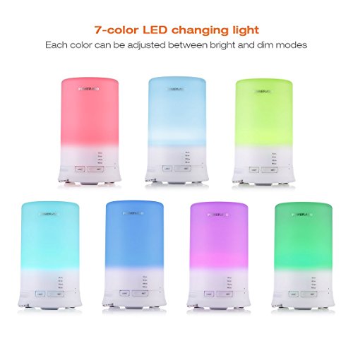 Poweradd Aroma Diffuser Luftbefeuchter Raumbefeuchter mit Abschaltautomatik und 7 LED Farbwechsel für Wohnzimmer,Kinderzimmer,Schlafzimmer,Büro usw. - 3