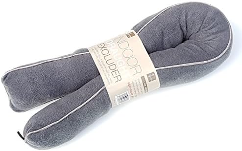 New Weighted Door Draught Excluder Indoor Window Draft Energy Saving Insulator Shopmonk Grey