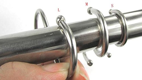 8 Stk. S-Haken Kleiderhaken Garderobenhaken Haken für Kleiderstange oder Garderobe Jackenhaken aus Edelstahl · 65x35mm - 2