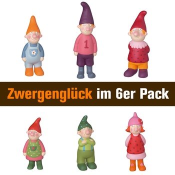 Zwergenglück-Familie, gross 6er Set