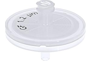 GVS Filter Technology, Syringe Filter, ABLUO, 25mm, Glass Fiber Membrane, 1.2µm, PP Housing, 10/pk