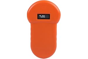 TANGXI 134.2Khz Lettore di animali con chip ID, Display LCD ISO ISO RFID Cane Microchip Scanner per animali domestici, Lettore di chip per animali portatile USB universale portatile con cicalino per identifi