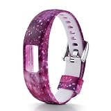 YuStar Uhrenarmband für Garmin Vivofit 4, Muster Bedrucktes Weiches Silikon Sport Armbanduhr Band Ersatz-Armband Armband für Garmin Vivofit 4 Smart Watch M e