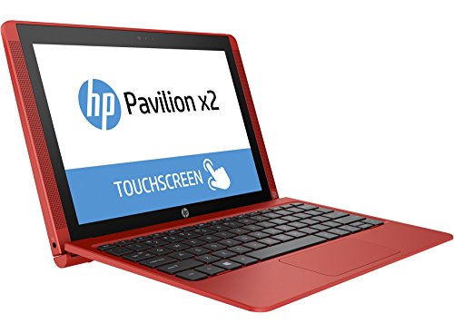 HP Pavilion x2 10-n102na  10 1 inch  Notebook PC Atom  Z8300  1 44GHz 2GB 32GB eMMC WLAN BT Webcam Windows 10 Home 64-bit HD Graphics  Sunset Red 