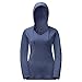 Produktbild JACK WOLFSKIN Damen T-Shirt TRAVEL HOODY LONGSLEEVE WOMEN, blue indigo, XXL, 1806051-1096006