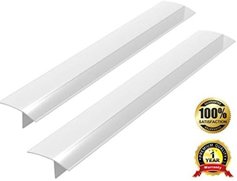 #1 Stove Counter Gap Cover, ITEMporia® Set of 2 Translucent White Matte Stove Gap Filler - Premium Silicone Oven Spill Guard