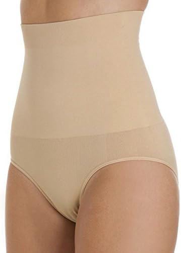 Womens Ladies Shapewear Seamfree High Waist Slimming Control Briefs Tummy Tuck Bum Lift (X Large 20-22, Nude)