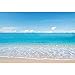Produktbild vrupi 10x6.5ft Summer Seaside Beach Scenic Vinyl Photography Background Pure Blue Sky Seawater Tide Remote Horizon Line Backdrop Holiday Maker Wedding Shoot Summer Vacation Luau Wallpaper