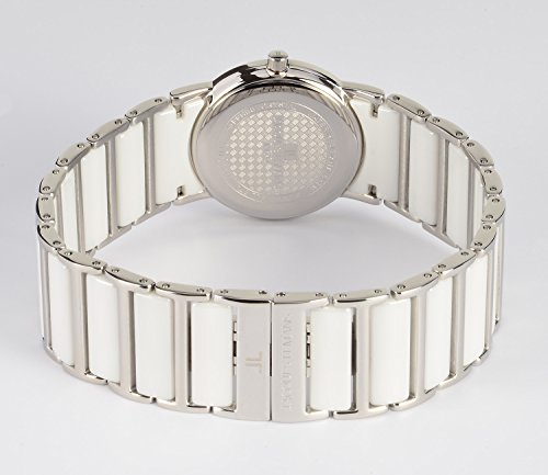 JACQUES LEMANS Damen Analog Quarz Uhr mit Keramik Armband 1-1649E