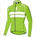 Produktbild HBRT Herren-Radsport-Laufjacke, mit Reflektorstreifen Leichte Winddichte Wasserdichte Windjacke Atmungsaktiver Mantel Outdoor-Sportbekleidung,Green,XXL