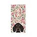 Produktbild Dackel Florals Cute Pet Geschenke Schwarz und Tan Dackel Geschenke für Hundeliebhaber mit Weener Hund Badetuch 80 x 130 cm