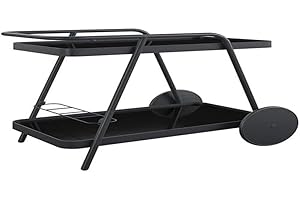 Novogratz Barbie Outdoor Bar Cart, Charcoal