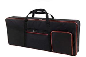 AOBLOK Keyboard-Tasche für 61 Noten, E-Piano, 600D Oxford-Gewebe mit 10 mm Innen Pad, Keyboard-Tasche Gigbag