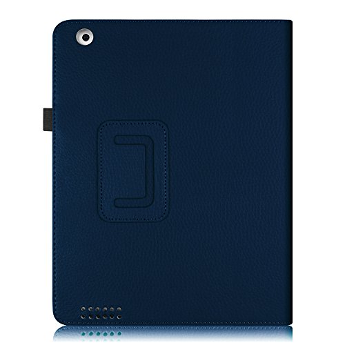 Fintie iPad 2 / 3 / 4 Hülle Case – Folio Slim Fit Kunstleder Schutzhülle Cover Tasche Etui mit Auto Schlaf / Wach Funktion für Apple iPad 2 / iPad 3 / iPad 4, Marineblau - 8