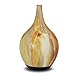 Produktbild Mengma 120ml Aroma ätherisches Öl Diffusor Marmor Muster Knoblauch Kopf Form Glas Aromatherapie Diffusor Luftbefeuchter nass tragbare mit Lichtern und Auto Stop wasserlos für Home Office Zimmer und Baby