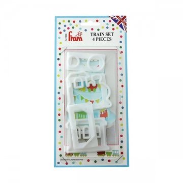 Train Set 4 Pieces - Zug Ausstecher Set 4 teilig von fmm