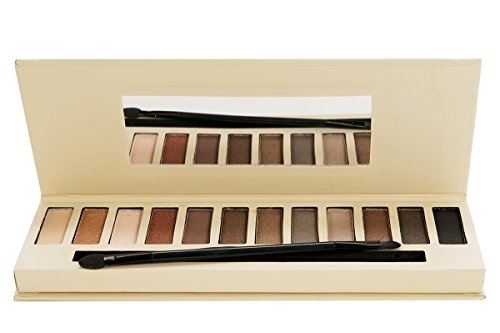 Accentra Lidschatten-Palette mit 12 x 1 g verschiedenen Nude, 1er Pack (1 x 1 Stück) - 2